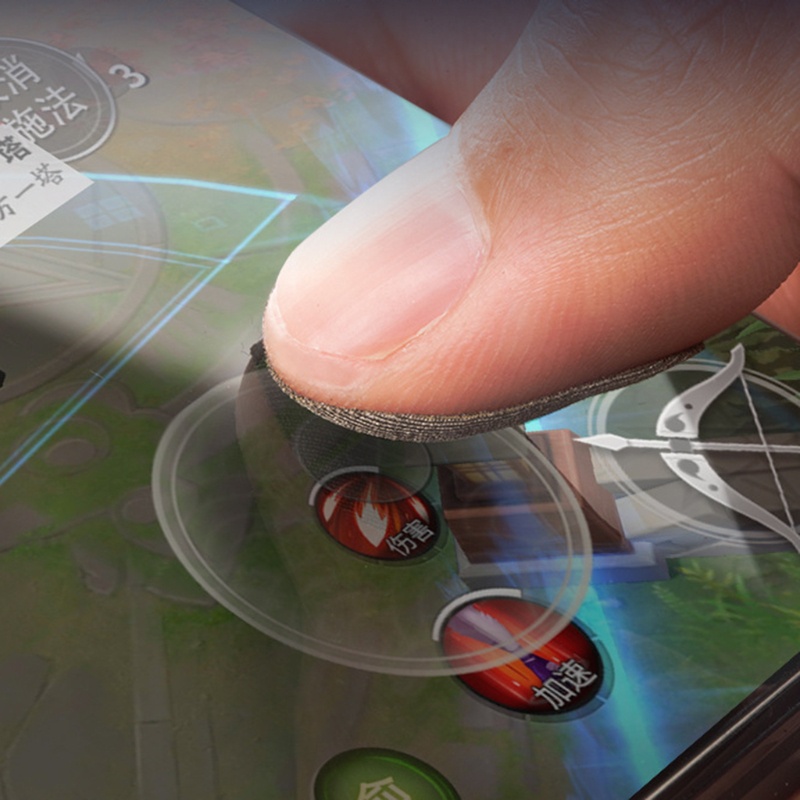 Bộ 10 Miếng Dán Ngón Tay Chống Mồ Hôi Thoáng Khí Cho Chơi Game Điện Thoại