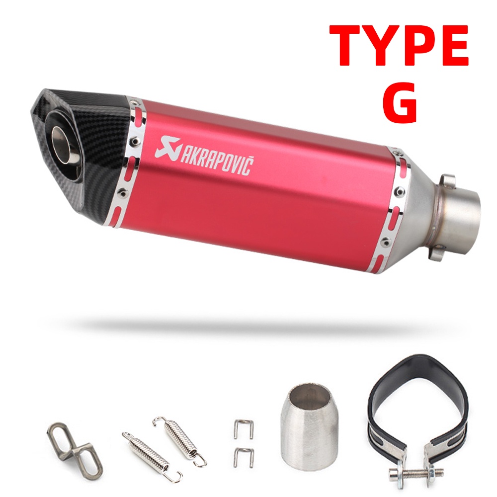 Lon Pô Akrapovic Lục Giác Bạc Và Full Carbon và titan 7 màu Đủ phụ kiện + Tiêu Pô