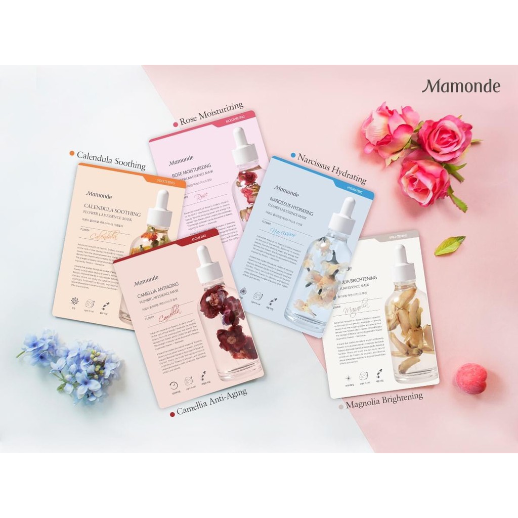 #CHÍNH HÃNG_Mặt Nạ Dưỡng Da Mamonde Flower Lab Essence Mask