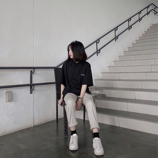 [combo tiết kiệm] Set Áo Polo tay lỡ + Quần baggy pants unisex Nam Nữ