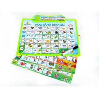 [NHẬP TOYFREESHIP1 GIẢM 15%] [Nhập TOYFREESHIP Giảm 15%] Bảng chữ cái 6in 1 ( 5 tờ song ngữ )