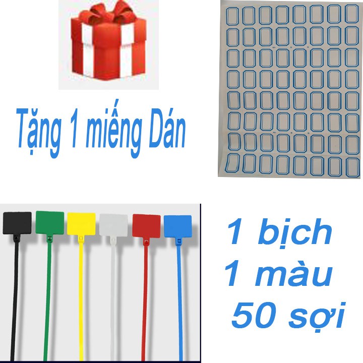 Dây Rút ,Dây Thít Màu 4x150mm - 50 sợi