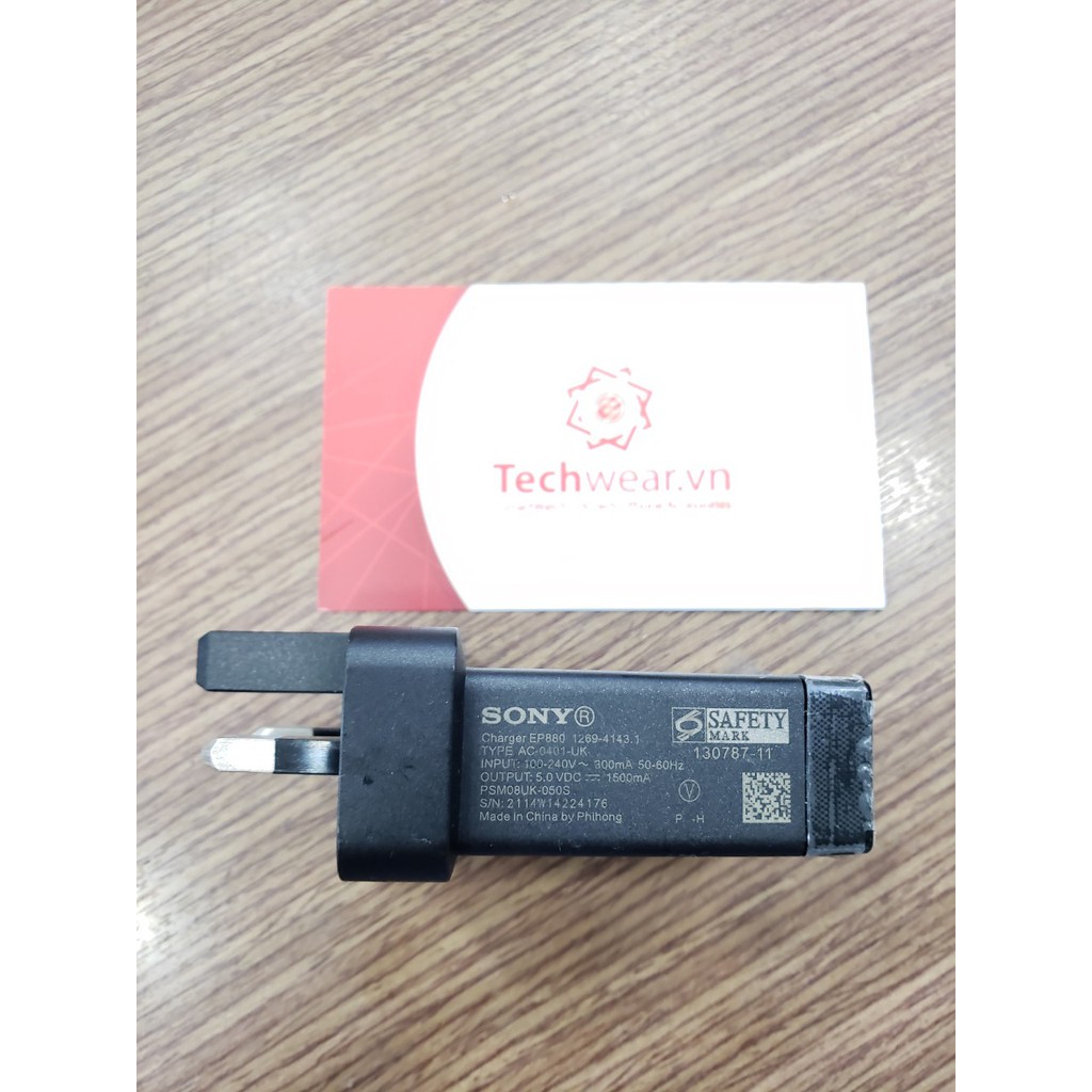 Cốc sạc gin Sony chính hãng EP880 ba chấu - Bảo hành 6 tháng