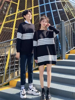 Set đôi len nam nữ thu đông 2019