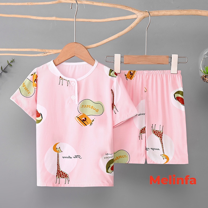 (Xả kho)Bộ đồ cho bé trai và gái chất vải lanh Cotton thoáng mát áo ngắn tay quần short cho từ 2-6 tuổi mã VABD0160