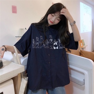 [ Order TaoBao] Áo Sơ Mi Tay Ngắn Gấu Dễ Thương