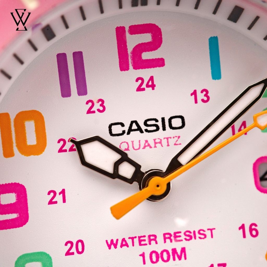 Đồng Hồ Điện Tử Nữ Casio WATCHSTORE LRW-200H-4B2VDF Thiết Kế Mặt Kính Nhựa 34 mm, Dây Đeo Và Vỏ Nhựa Màu Hồng Cá Tính
