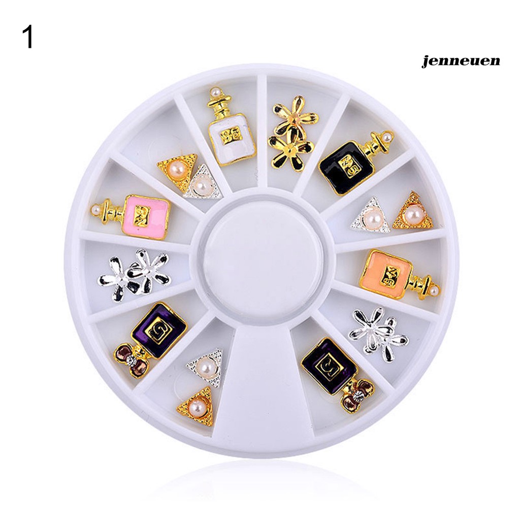 [Hàng mới về] Hộp Phụ Kiện Trang Trí Móng Tay 3D DIY Thời Trang