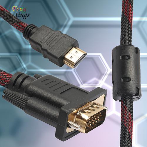 Dây Cáp Chuyển Đổi Hdmi Sang Vga Hd-15 15Pin 1080P tiện dụng