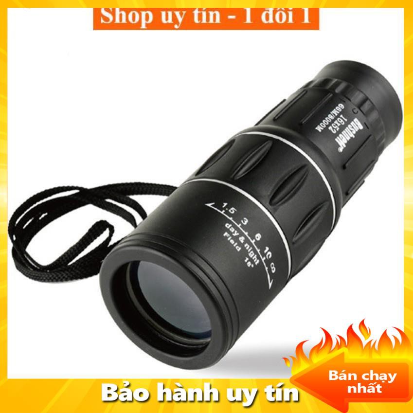 [ Xả kho tết] Ống nhòm 1 mắt, ống ngắm Bushnell 16x52 (Đen) - Chính hãng bảo hành 1 đổi 1