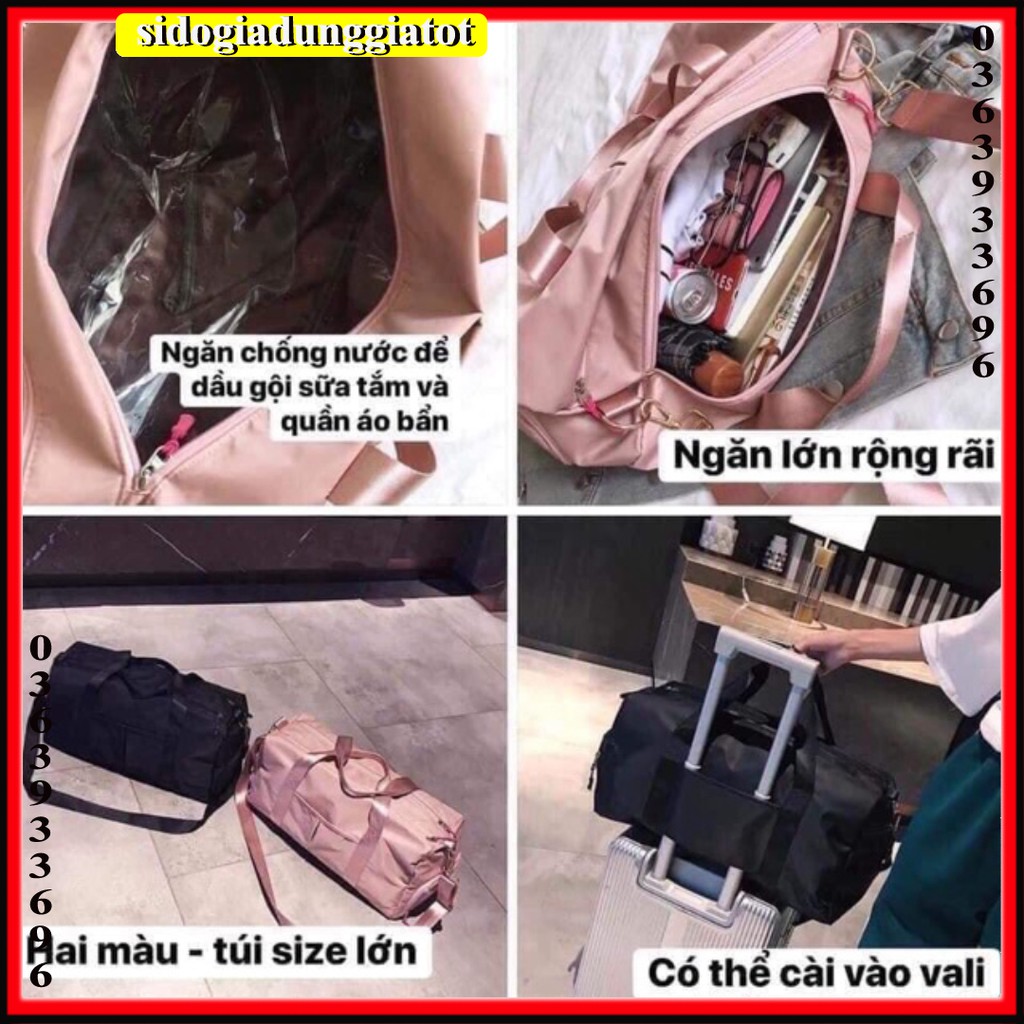 Túi du lịch có ngăn đựng giày riêng hàng loại 1 size lớn - SĐGDGT