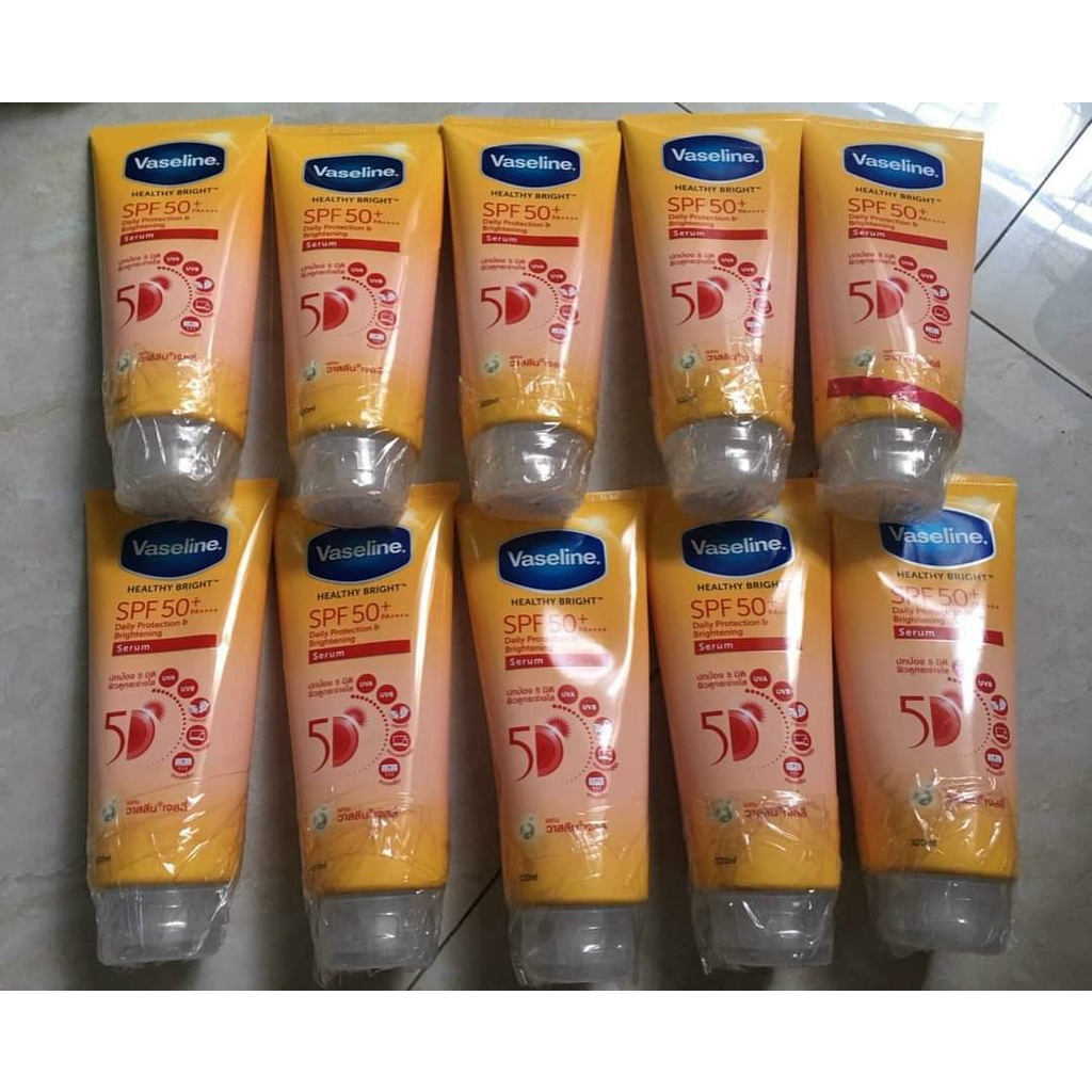 Dưỡng thể Vaseline 50X [HÀNG THÁI LAN] 300ml trắng da toàn thân chống nắng