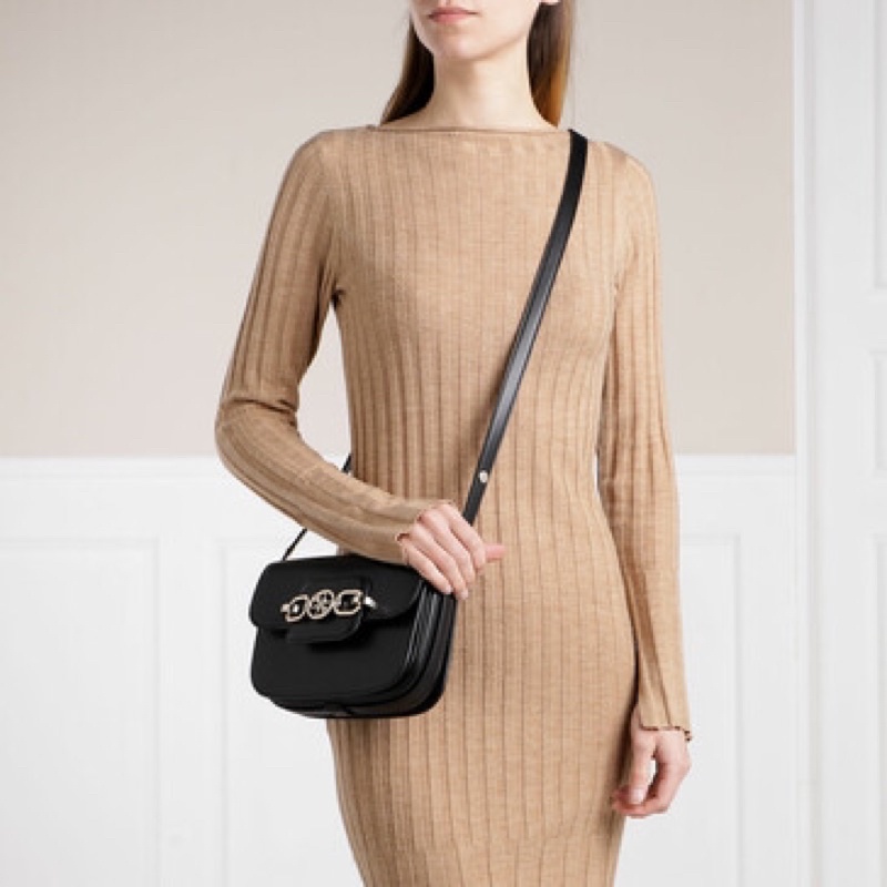 TNS-Túi đeo chéo 2 kiểu Guez Hensely mini convertible crossbody bag-đen classic