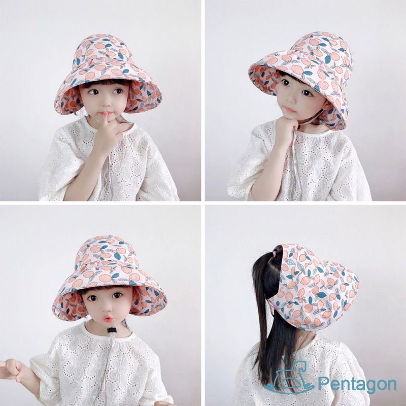 Nón Tai Bèo Hai Mặt Gấp Gọn Dùng Khi Đi Câu Cá/Cắm Trại Ngoài Trời Cho Bé