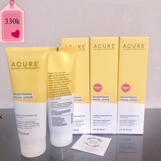 (MẪU MỚI 2019) TẨY TẾ BÀO CHẾT ORGANIC "ACURE" BRIGHTENING FACIAL SCRUB (118 ml)