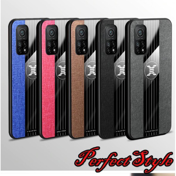 Ốp lưng Xiaomi mi 10t pro / k30s họa tiết vải jean kẻ sọc cao cấp