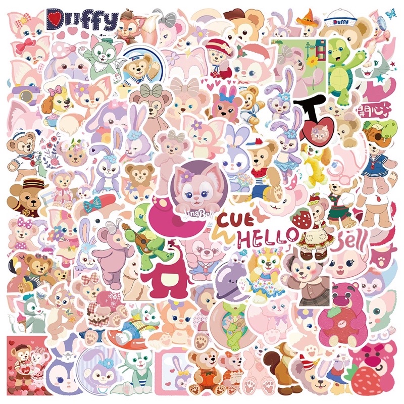 Sticker cute dán laptop, mũ bảo hiểm, điện thoại, vali set 10,20,50 miếng - Tiệm Ốc Sột
