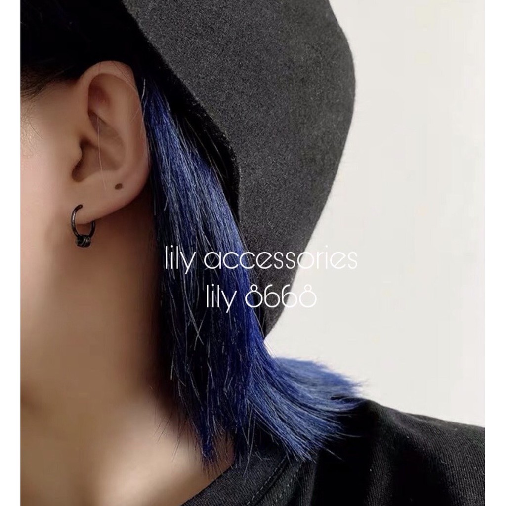 Classic Hoop With Mini Hoop Earcuff kẹp tai titan phối 4 vòng nhỏ không gỉ không đen không dị ứng nam nữ