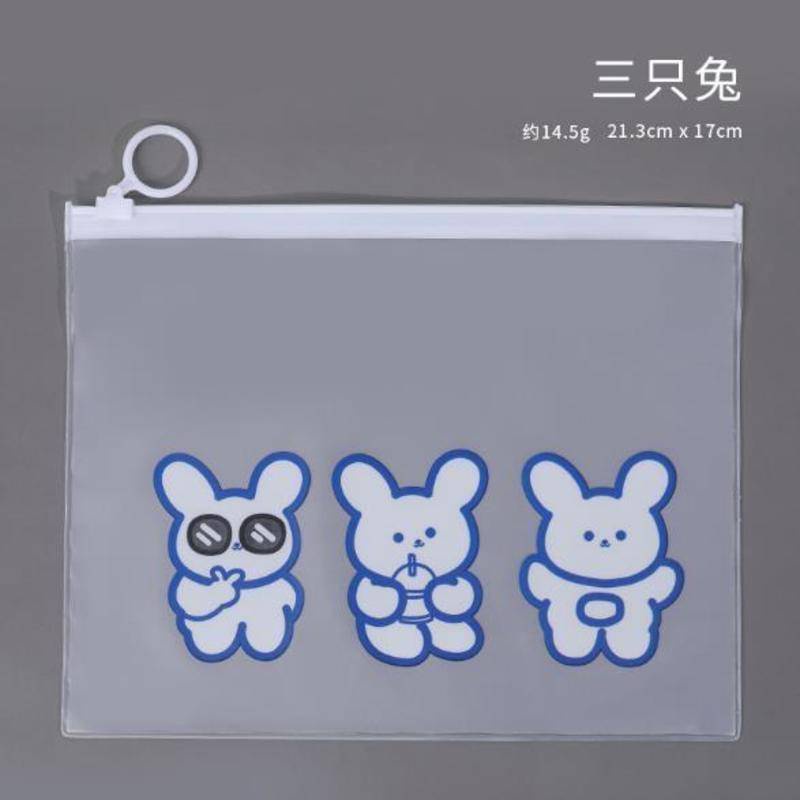 ⭐ iLado ⭐  Hộp bút chì thiết kế chia nilong chủ đề nhân vật túi zip nhỏ động vật hộp vải đựng đồ Hộp đựng hộp bút hologram bút cute theme bọc zip tiểu an văn phòng phẩm Đa Dụng túi đựng đồ dùng cá nhân hình