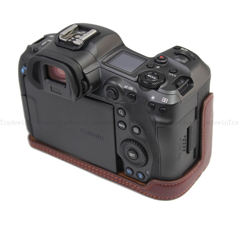 Bao da thật che nửa cho máy ảnh Eos R6 Eos R5