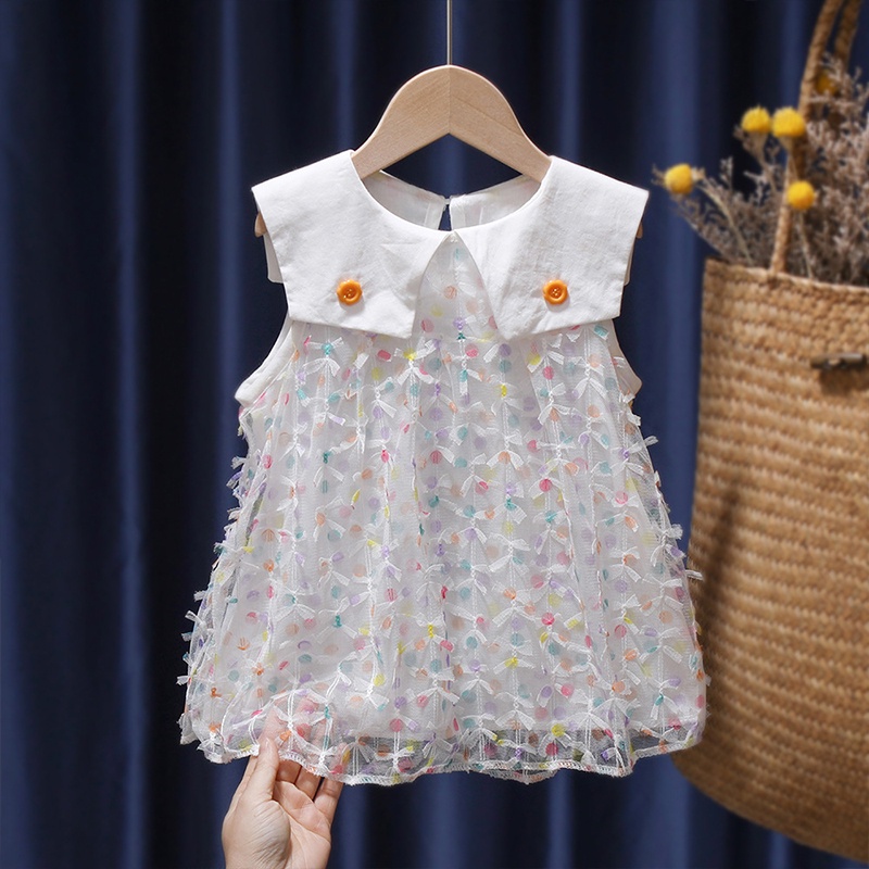 Đầm Công Chúa In Hoa Kiểu Phương Tây Xinh Xắn Cho Bé Gái