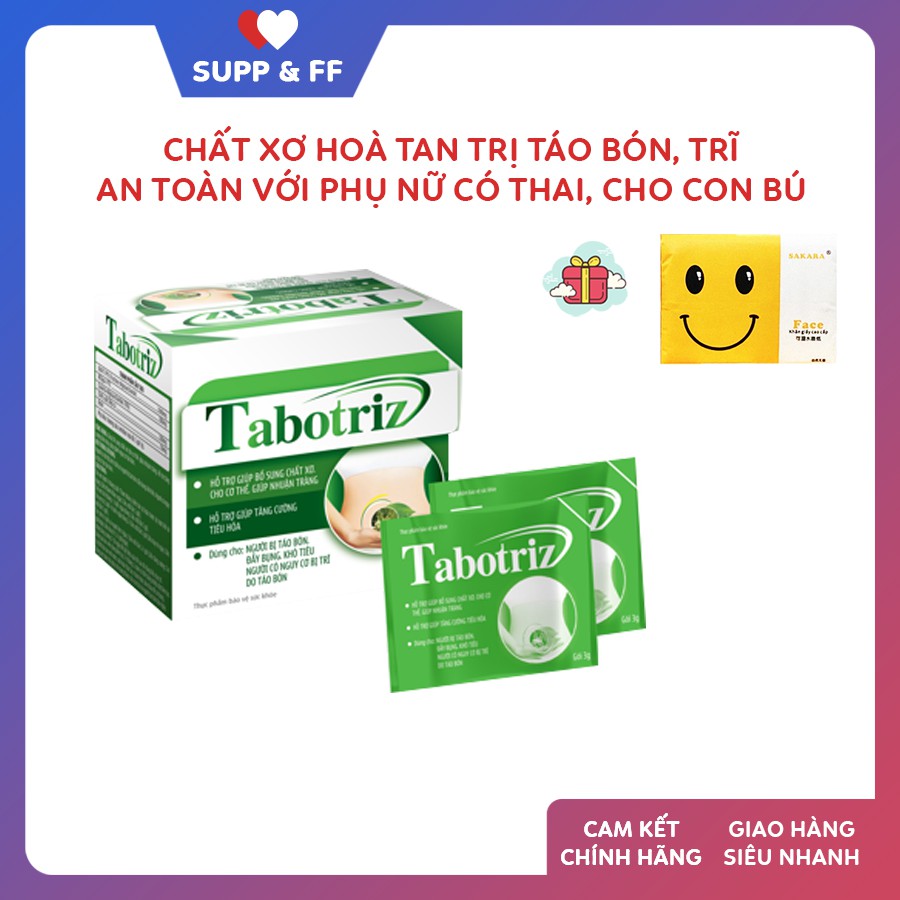 Tabotriz cho người bị táo bón, trĩ - Hộp 20 gói