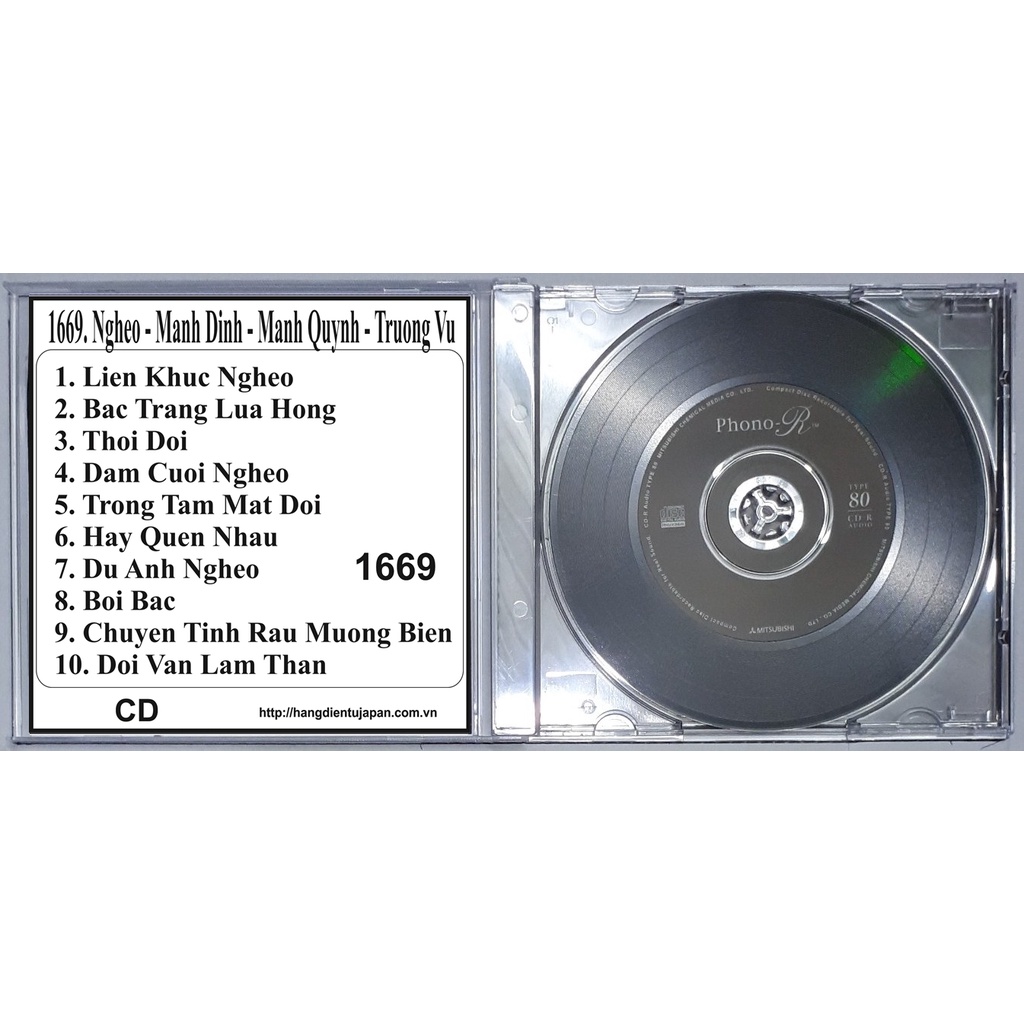 Bộ 4 CD ca sĩ mạnh quỳnh ( 1663 - 1694 )