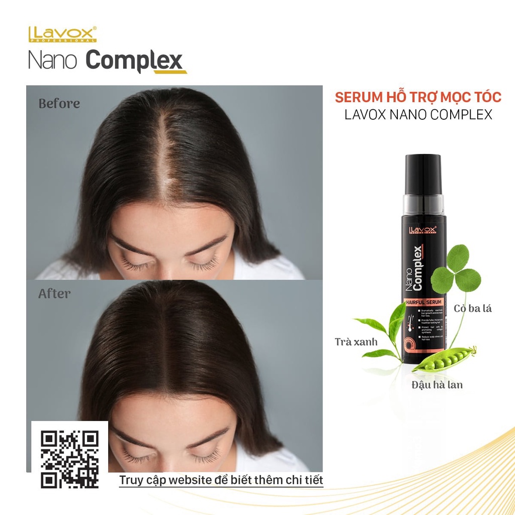 Serum kich thích mọc tóc cao cấp Mollyhair Nanocomplex, sử dụng cho mọi loại tóc, hạn chế gãy rụng xây dựng chân tóc