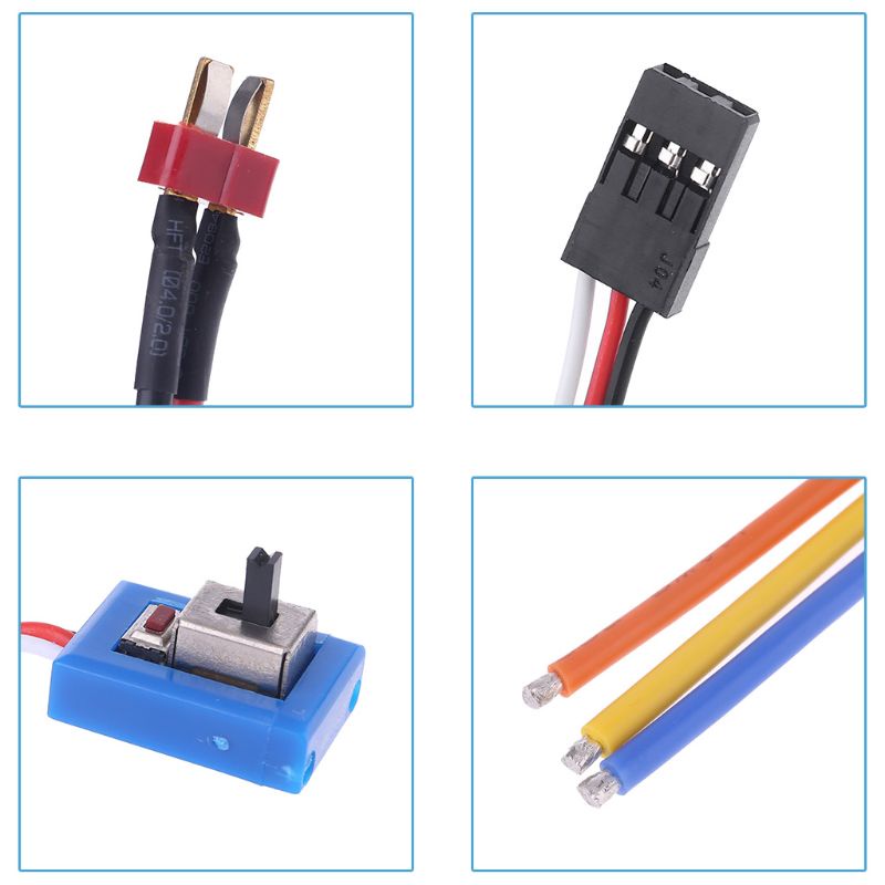 Bộ Điều Khiển Tốc Độ Không Chổi Than ESC WMMB 6 3x2 36x1 97 120A Chuyên Dụng Cho Xe Hơi Đồ Chơi