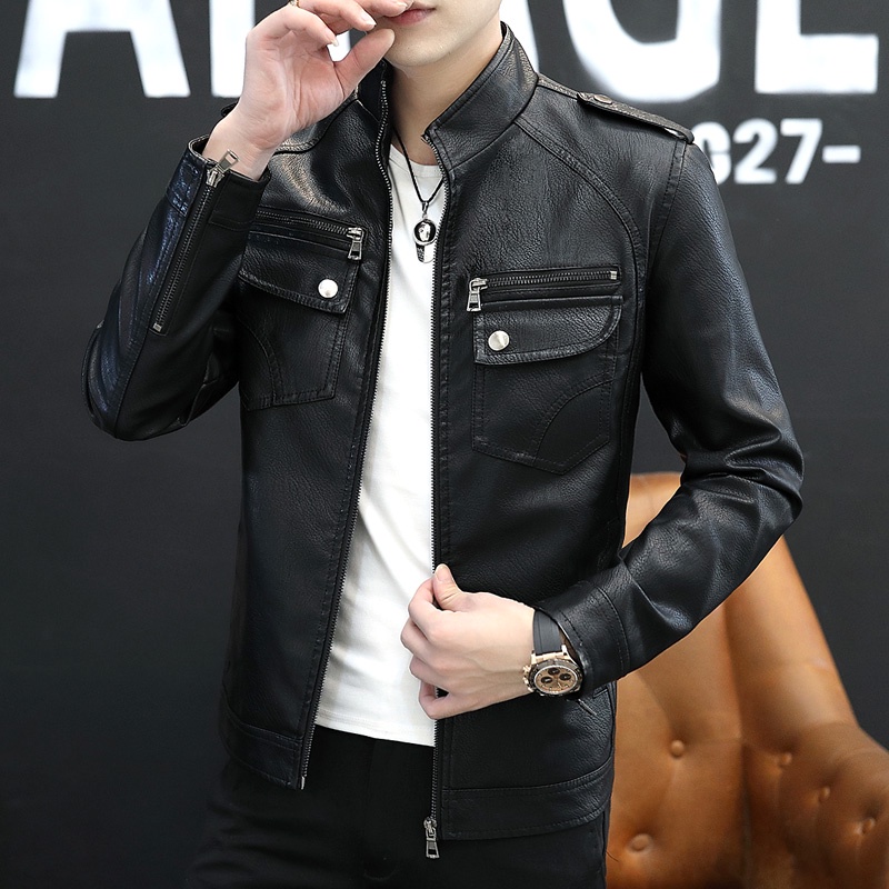 Áo khoác da nam đẹp cao cấp hàng chuẩn loại 1 màu đen và nâu