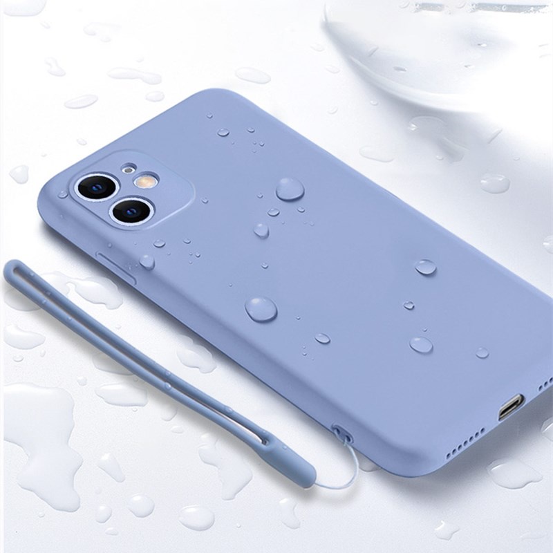 Dây đeo điện thoại bằng silicon dẻo màu pastel thích hợp cho ốp điện thoại iPhone 11 Xiaomi