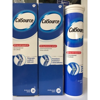 Viên sủi bổ sung calci CalSource 500mg tube 20viên