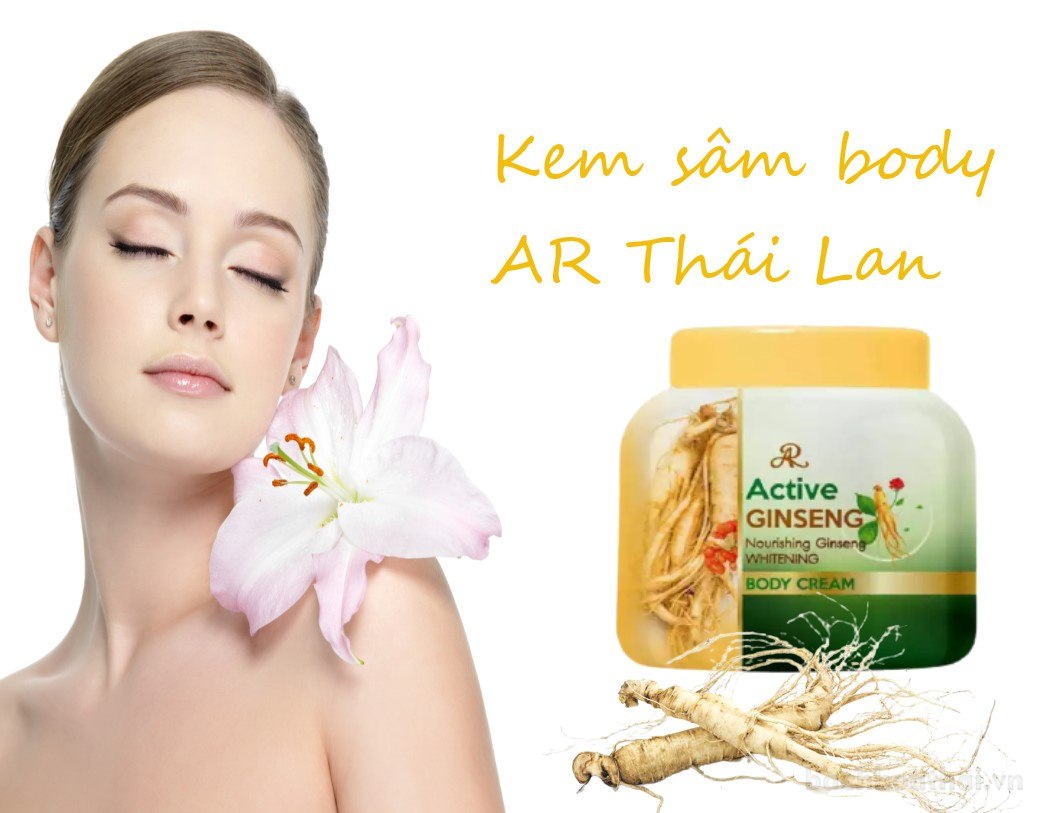 Hũ 200g kem sâm dưỡng trắŉg da toàn thân AR Active Ginseng Thái Lan