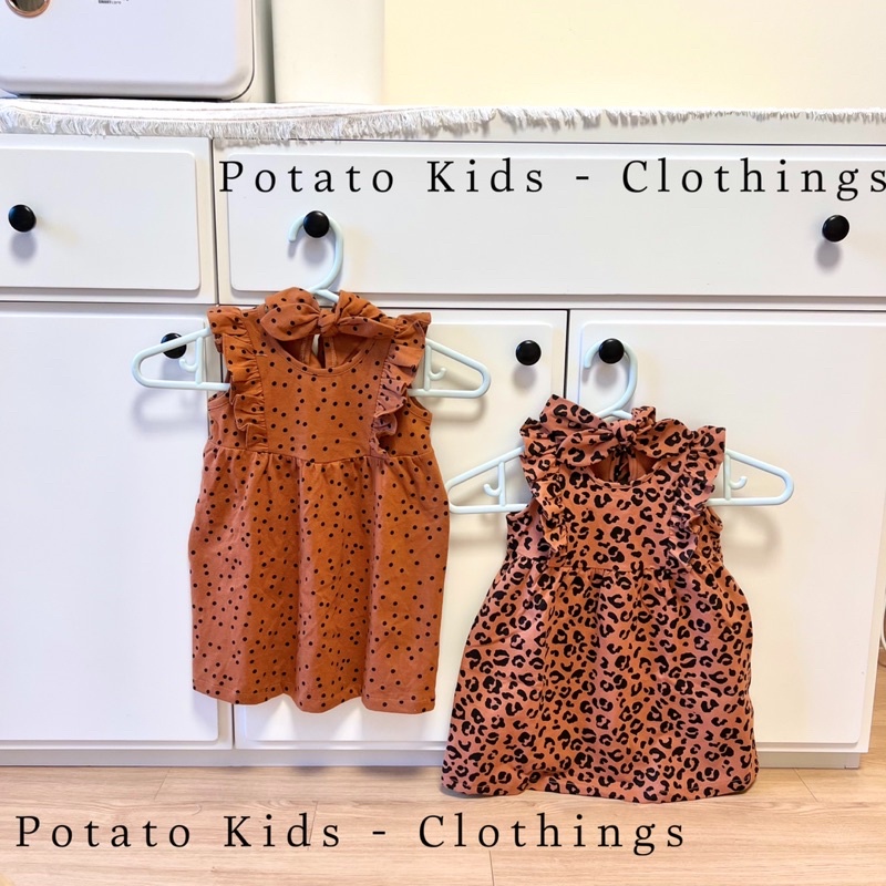 Váy Cánh Tiên, Đầm Cánh Tiên POTATO KIDS Kiểu Dáng HM Chất Liệu Cotton Mềm Mịn Cho Bé (tặng kèm turban)