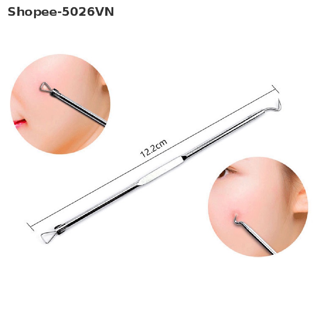 Bộ 4 Dụng Cụ Nặn Mụn Đầu Đen Bằng Thép Không Gỉ