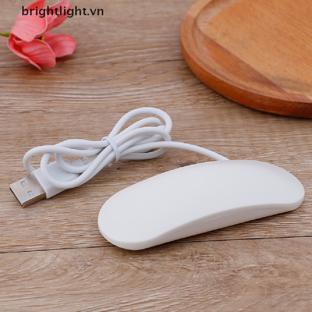 [Hàng mới về] Máy sấy móng tay đèn LED UV 6W màu trắng sạc USB tiện dụng