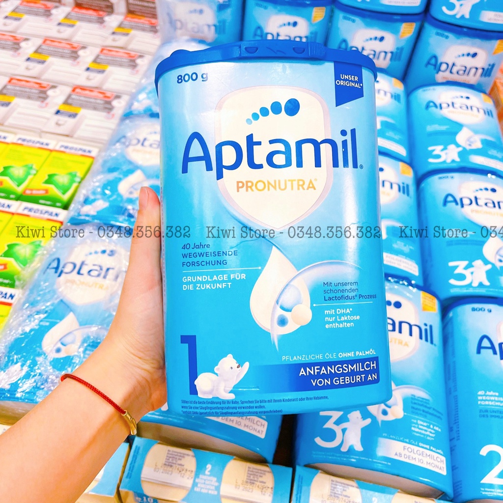 Sữa bột Aptamil Pronutra Đức số 1/2/3 hộp 800gr