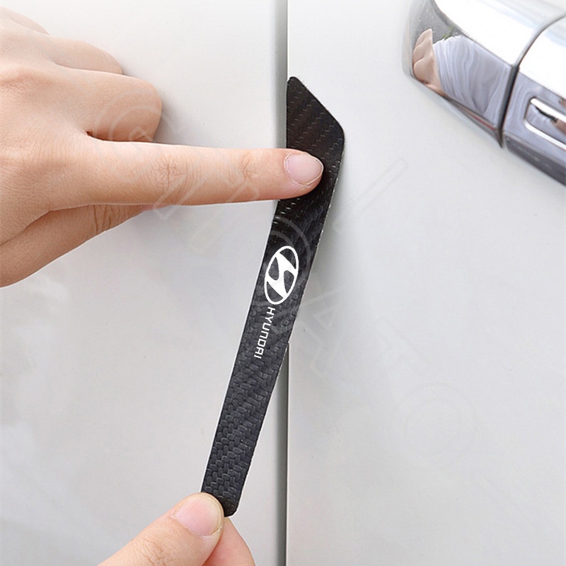 GTIOATO Bộ Bảo Vệ Tay Nắm Cửa ô Tô Sợi Carbon Bộ Bảo Vệ Bát Cửa Gương Hậu Xe HơI MiếNg DáN ChốNg XưỚC Phụ KiệN Ô Tô Cho Hyundai Accent Kona I10 I30 I20 Elantra Sonata Tucson SantaFe Creta Veloster NEXO Venue