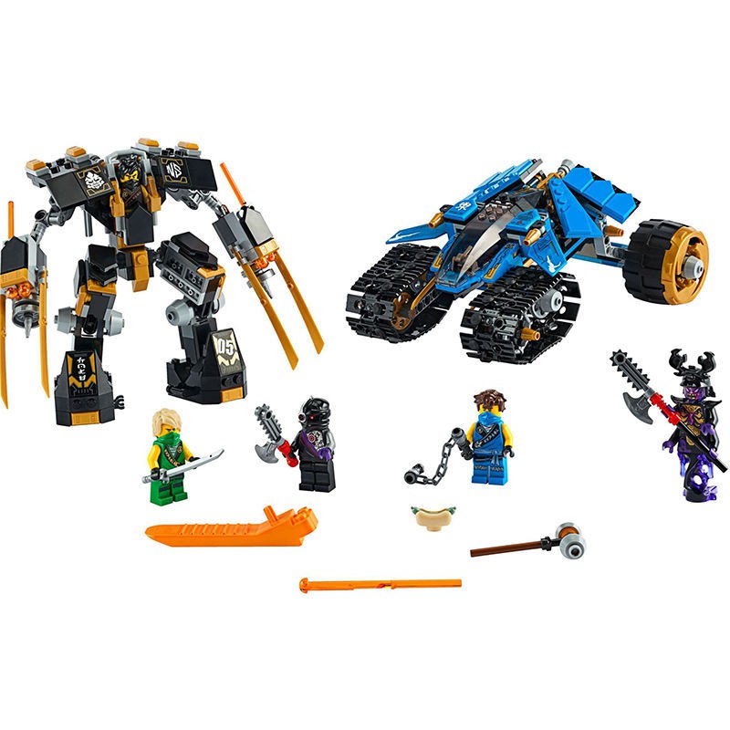 Phantom Ninjago Thunder Assault Tank Building Blocks Tương thích với Lego Mech Minifigures Đồ chơi giáo dục lắp ráp