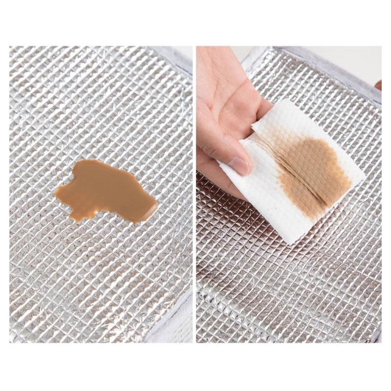 Túi đựng cơm văn phòng, Túi đựng cơm giữ nhiệt  cỡ đại hoạ tiết caro chất liệu vải canvas cực dày.