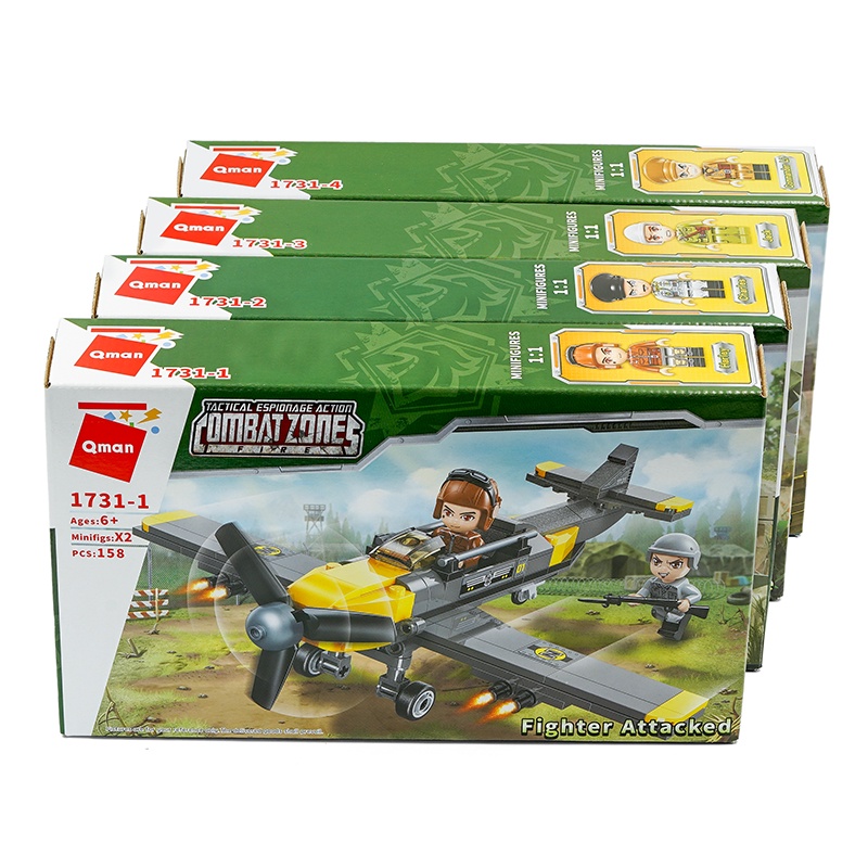 Bộ Đồ Chơi Xếp Hình Thông Minh Cho Bé QMAN 1731 - Sức Mạnh Quân Sự