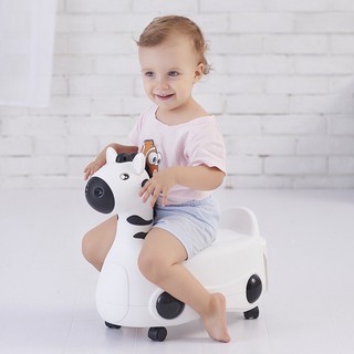 Bô vệ sinh cho bé hình thú có bánh xe 2 trong 1 Royalcare 8828