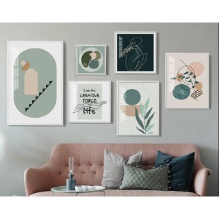 Tranh treo tường canvas decor trang trí họa tiết Bắc Âu không khung chỉ có tấm vải canvas X601