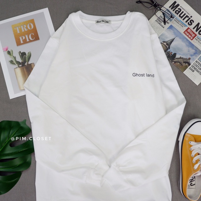 [TẶNG QUÀ] Áo Thun Tay Dài Thu Đông 💝 Unisex Nam Nữ Phong Cách Hàn Quốc Ulzzang 💝 GHOST LAND | BigBuy360 - bigbuy360.vn