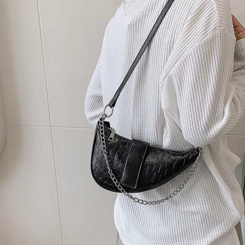 Túi Xách Đeo Vai Phối Dây Xích Thời Trang Cao Cấp