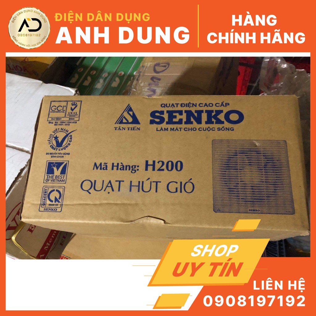 Quạt hút tường 2 chiều (hút và thổi) Senko H200