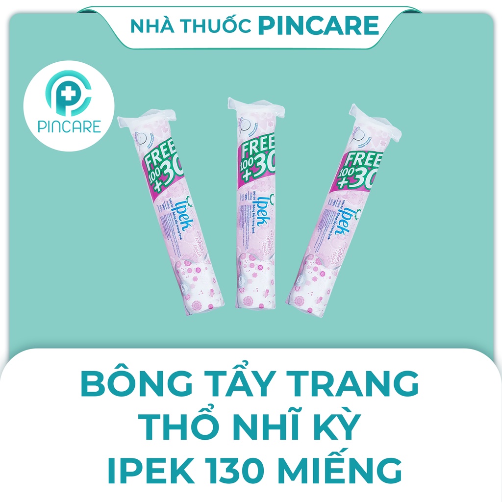 Bông tẩy trang Ipek Klasik Cotton Pads 130 Miếng - Hàng chính hãng - Nhà thuốc Pincare