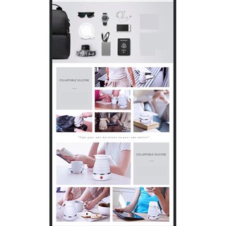 Ấm siêu tốc mini gấp gọn