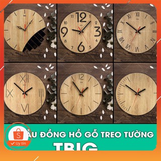[Quà tặng công sở] [Độc lạ] 6 Mẫu đồng hồ gỗ treo tường thương hiệu TBIG