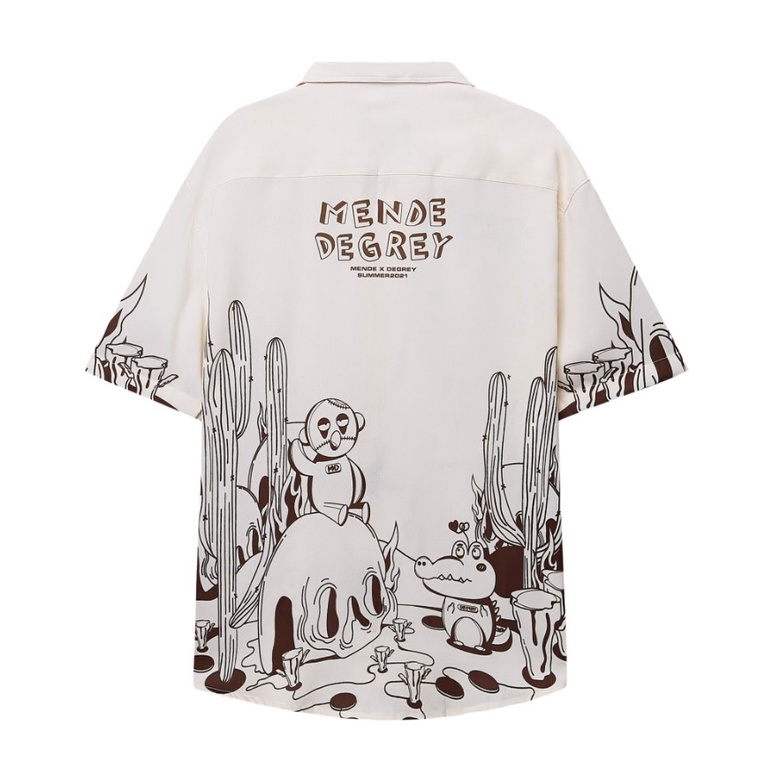 MENDE - Desert Collab Shirt - Áo sơ mi nam tay ngắn màu da Collab